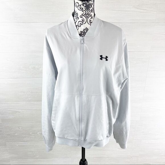 Under Armour Unstoppable Emboss Bomber Logo Jacket - Picture 2 of 10